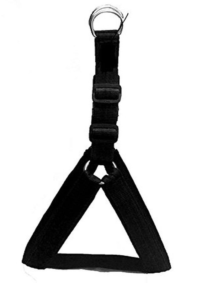 Skora Nylon Padded Black Adjustable Dog Harness & Leash Rope 1 Inch for Medium Size Pet (Chest Size : 24-29) - Image 2